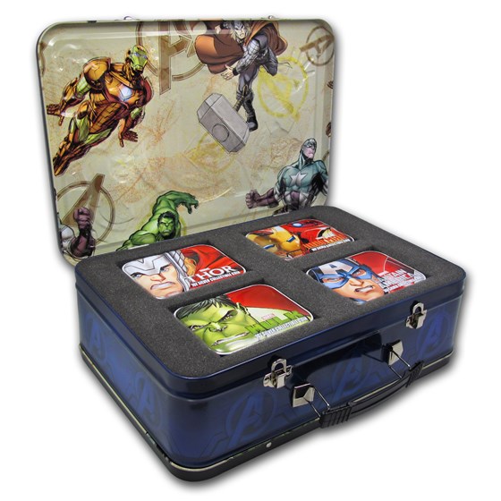 2014 Niue 4-Coin Silver The Avengers Proof Set 2014 Niue 4-Coin Silver The Avengers Proof Set